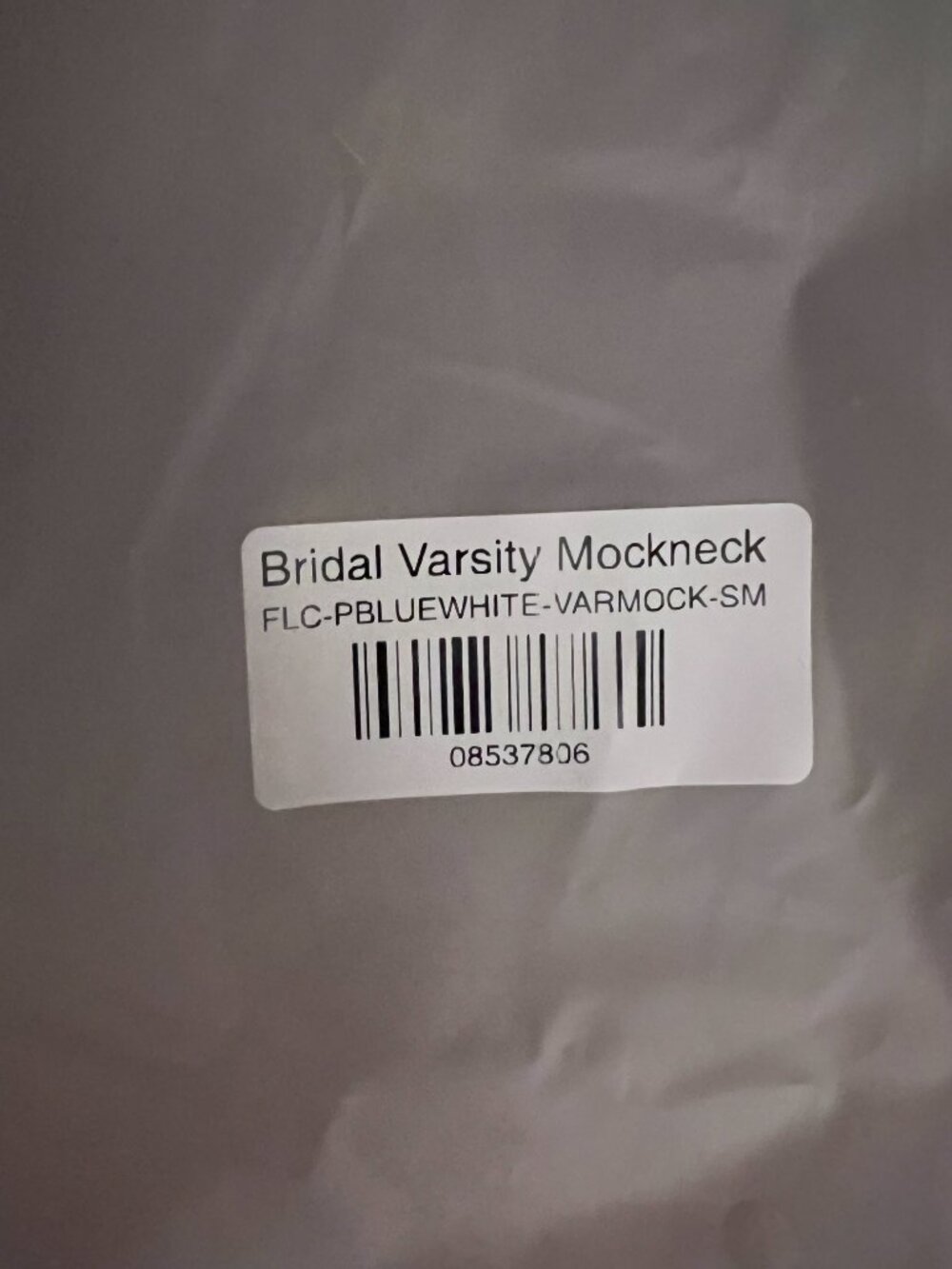 Parke Bridal Varsity Mockneck in Pale Blue Size S/M NEW IN BAG - Picture 3 of 5